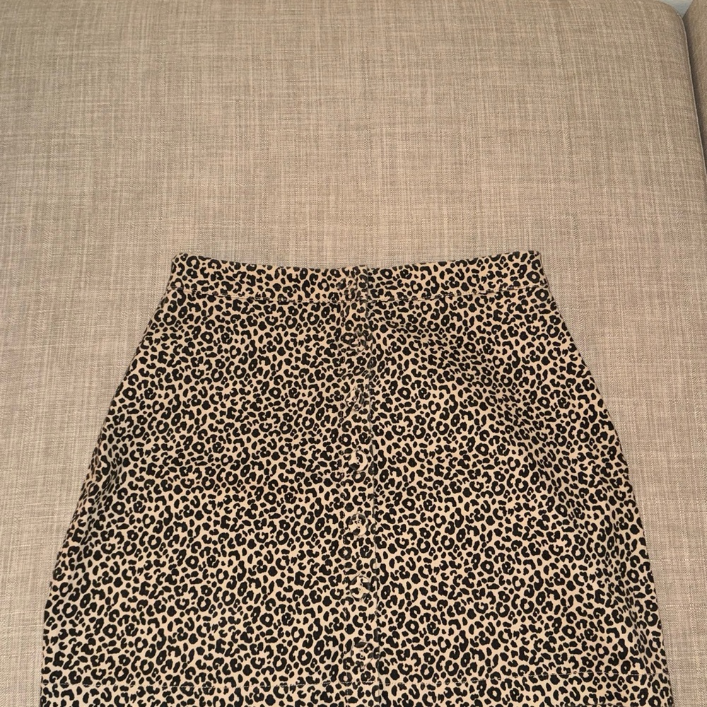 Leopard Print Women's Skirt